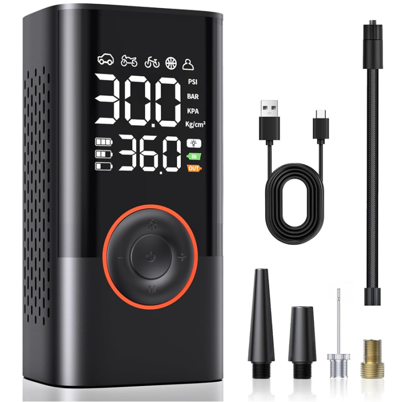 Tarpvalstybinis karšto pardavimo belaidis automobilio oro siurblys, elektrinis išmanusis nešiojamas visureigio automobilio dviračio padangų oro siurblys