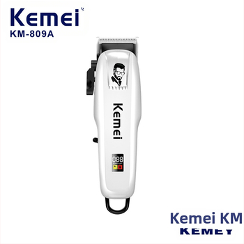Kemei elektriskā matu griezēja KM-PG809AUSB jaudīga, ātri uzlādējama griezēja galviņa, regulējama LCD digitālā displeja profesionāla matu griezēja