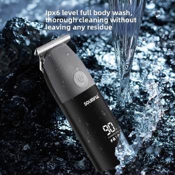 Pārnēsājams mini elektriskais matu griezējs LCD digitālais displeja ekrāns eļļas galvas griešanas šķēres mitrām un sausām skūšanās eļļas galvas šķērēm vairumtirdzniecībā