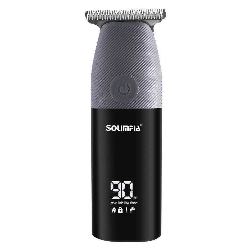 Pārnēsājams mini elektriskais matu griezējs LCD digitālais displeja ekrāns eļļas galvas griešanas šķēres mitrām un sausām skūšanās eļļas galvas šķērēm vairumtirdzniecībā