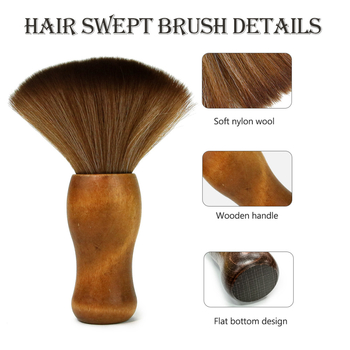 Skutimosi šepetys sulaužytiems plaukams Kirpykla Kirpykla Specialus plaukų šlavimo šepetys Minkštais šereliais kaklo valymo įrankis Šepetys Kirpykla Didmeninė prekyba