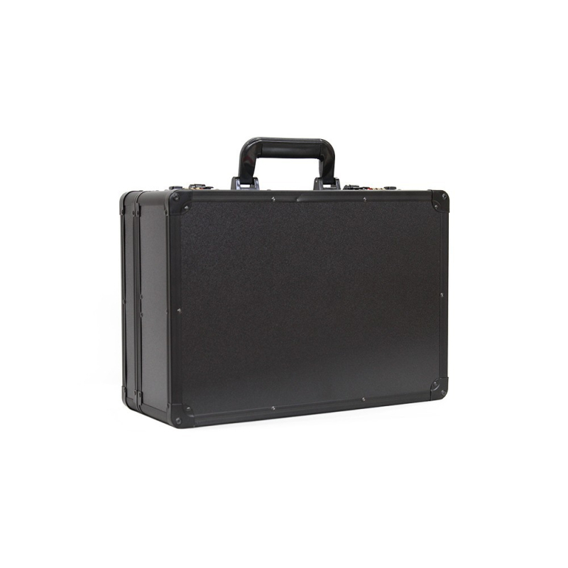 Prenosná hliníková krabica multifunkčná hliníková zliatinová náradie továreň priame čierne skladovanie hliníková krabica kozmetický salón heslo zámok