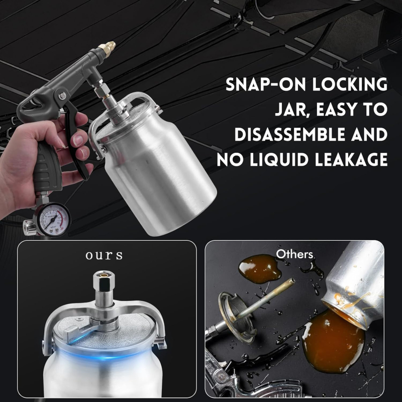 Aliuminio dažų purkštuvas automobiliams, didelio purškimo viršutiniai ir apatiniai bakai, latekso dažų purkštuvas, pneumatinis dažų dengimo purkštuvas