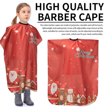 „Amazon Source“ kalėdinė vaikų kirpimo prijuostė, animacinio stiliaus be plaukų kūdikio kirpimo prijuostė