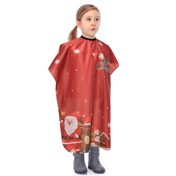Коледна детска престилка за подстригване в анимационен стил от Amazon Source, без коса, бебешка престилка за подстригване