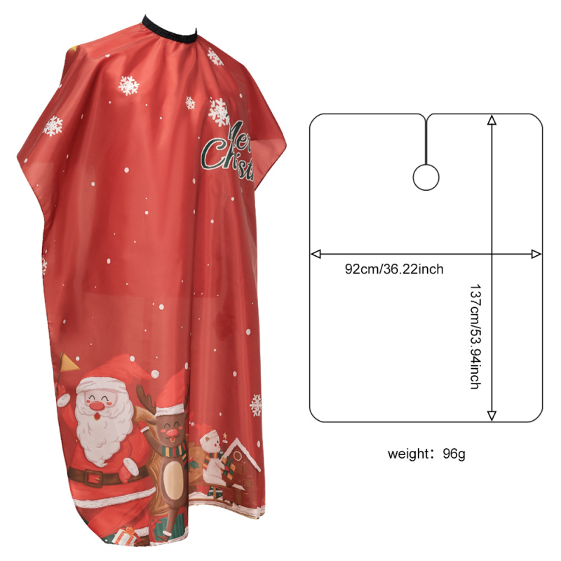 „Amazon Source“ kalėdinė vaikų kirpimo prijuostė, animacinio stiliaus be plaukų kūdikio kirpimo prijuostė