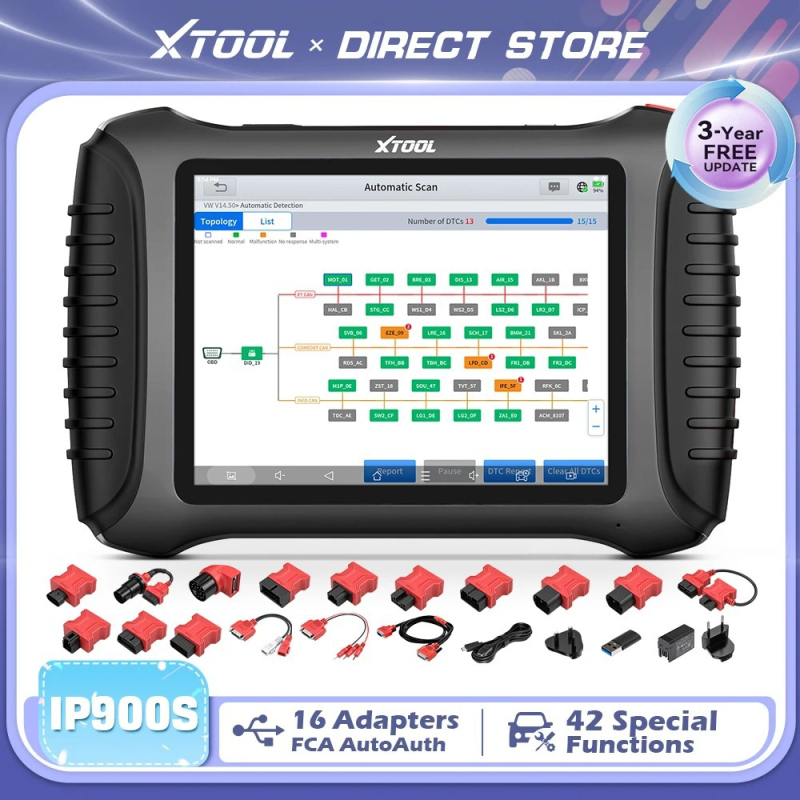 Instrument de diagnosticare auto Xtool Ip900S, codare ECU, DOIP, FD, FCA