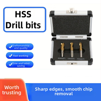 Комплект от 3 части HSS CO кобалтови свредла за точково заваряване, титаниеви свредла за точково заваряване, подходящи за автомобилна обработка на ламарина