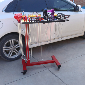 Automašīnas iespiedumu remonta rīks Automašīnas paplātes iespiedumu atjaunošanas lauzņa sviras uzglabāšana Automašīnas remonta ratiņi Pārrobežu