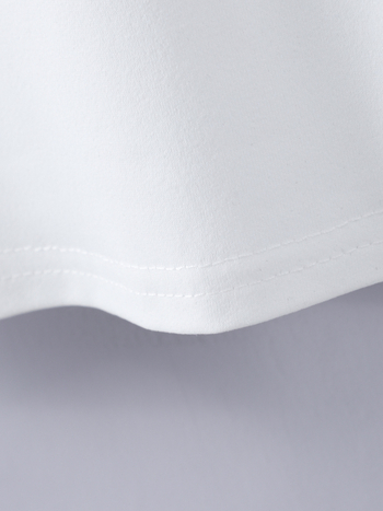 Vasariniai mergaitiški marškinėliai laisvalaikiui, elegantiški, plazdantys rankogaliai, nėrinių apdaila, vientisa spalva, mieli balti marškinėliai, tarpsieniniai, populiarūs išpardavimai, vaikiški drabužiai