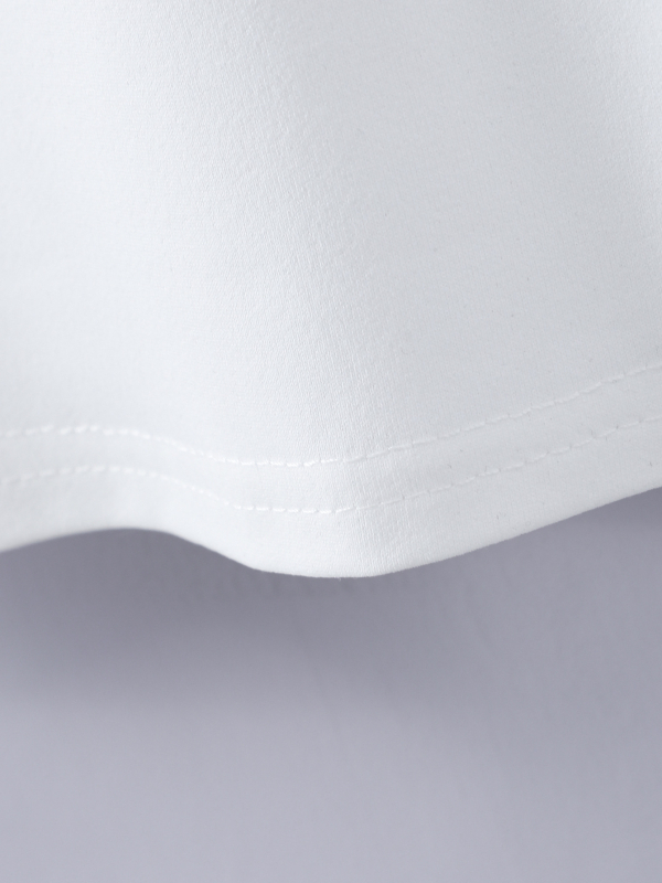 Vasariniai mergaitiški marškinėliai laisvalaikiui, elegantiški, plazdantys rankogaliai, nėrinių apdaila, vientisa spalva, mieli balti marškinėliai, tarpsieniniai, populiarūs išpardavimai, vaikiški drabužiai