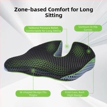 Memory Foam Σύγχρονο Απλό Άνετο Μαύρο Μαξιλάρι Καθίσματος Αυτοκινήτου Γραφείου Καθιστικό Μαξιλάρι Καθίσματος Φοιτητή Αναπνεύσιμο Μαξιλάρι Κλανιάς Χονδρική