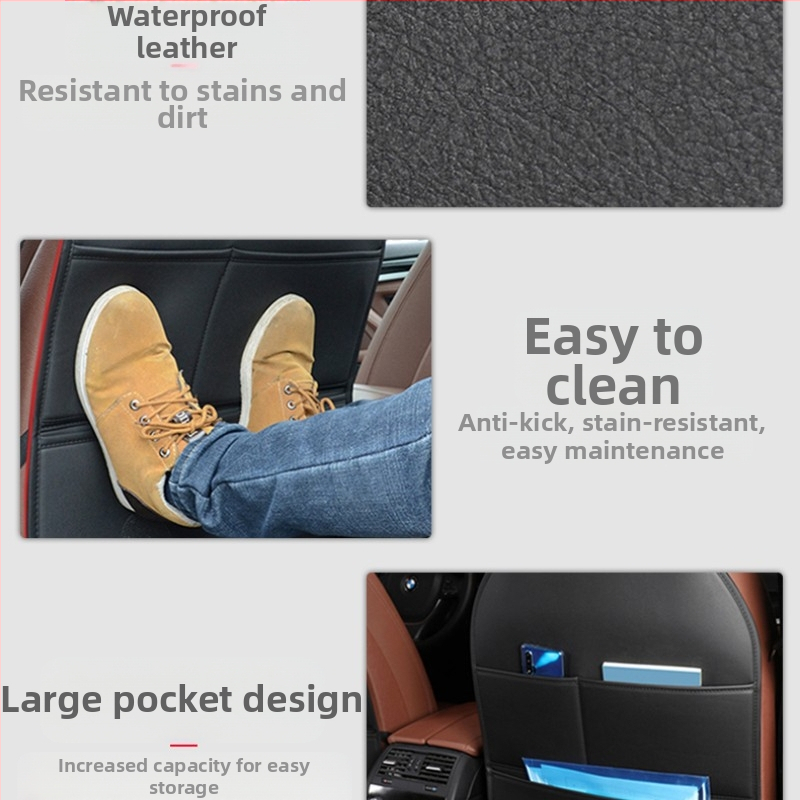 Подложка против удари за облегалката на автомобилна седалка, задна защитна подложка против износване, универсална защитна подложка за облегалката на детската задна седалка за кола