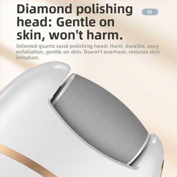 Naujas elektrinis pėdų šlifuoklis, pedikiūro artefaktas, specialus pedikiūro įrankis, pėdų odos šalinimo priemonė, negyvos kulnų odos šlifuoklis