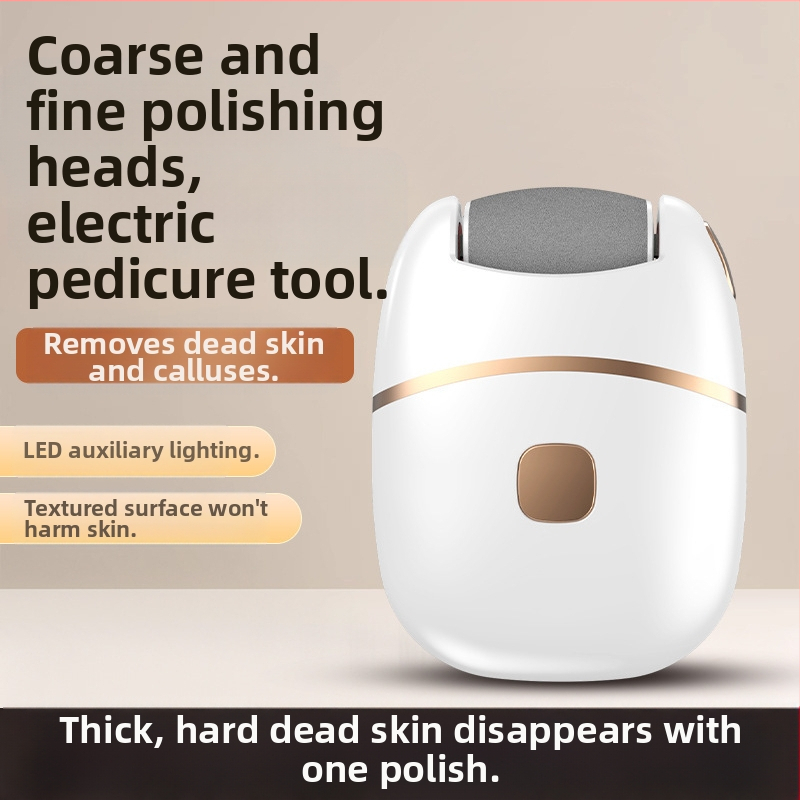 Naujas elektrinis pėdų šlifuoklis, pedikiūro artefaktas, specialus pedikiūro įrankis, pėdų odos šalinimo priemonė, negyvos kulnų odos šlifuoklis