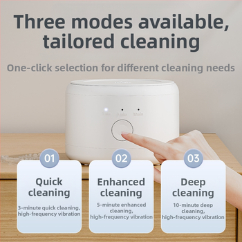 Ultragarsinis breketų valymo aparatas Buitinis valymas Protezų papuošalai Mažas Nešiojamas Daugiafunkcis Tarpvalstybinis Didmeninė prekyba