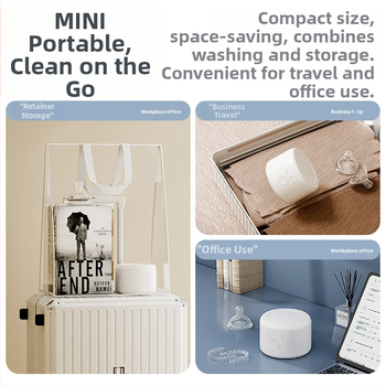 Ultragarsinis breketų valymo aparatas Buitinis valymas Protezų papuošalai Mažas Nešiojamas Daugiafunkcis Tarpvalstybinis Didmeninė prekyba