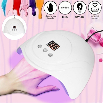 Трансгранична 72W нова лампа за нокти S3, захранвана с USB кабел, машина за фототерапия, интелигентно индукционно лепило за лак за нокти, бързосъхнещо лепило, 24 лампи за печене