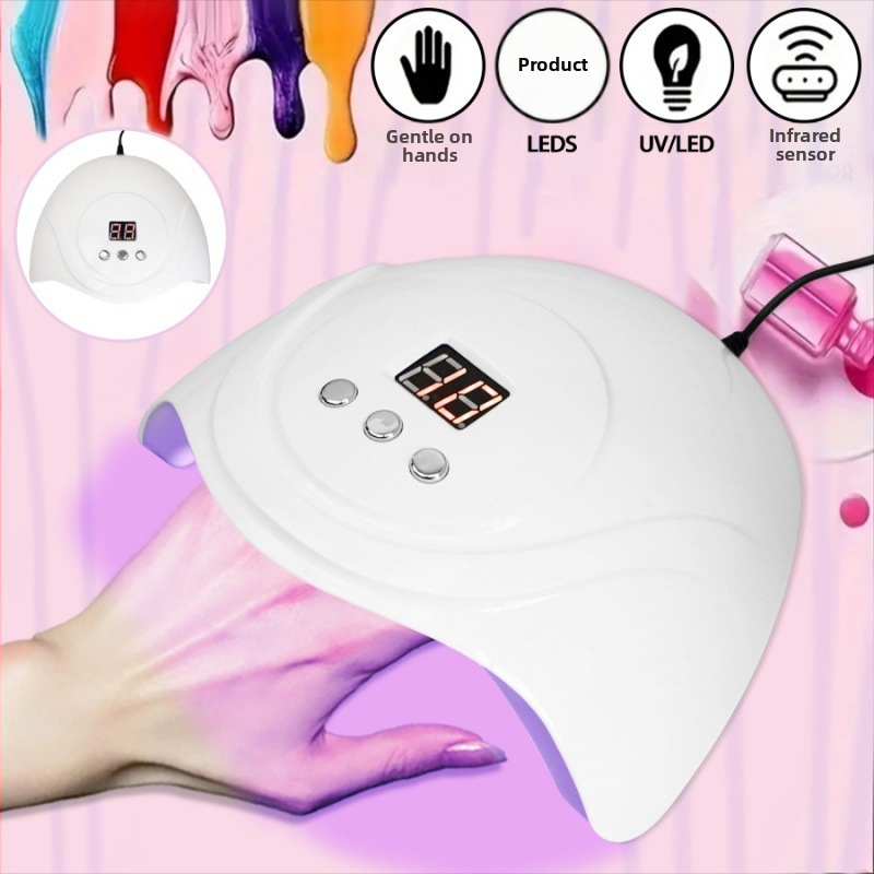 Piiriülene 72W uus USB-kaabliga toidetav S3 küünelamp, fototeraapiaseade, intelligentne induktsioonküünelakiliim, kiiresti kuivav, 24 lambiga küpsetuslamp