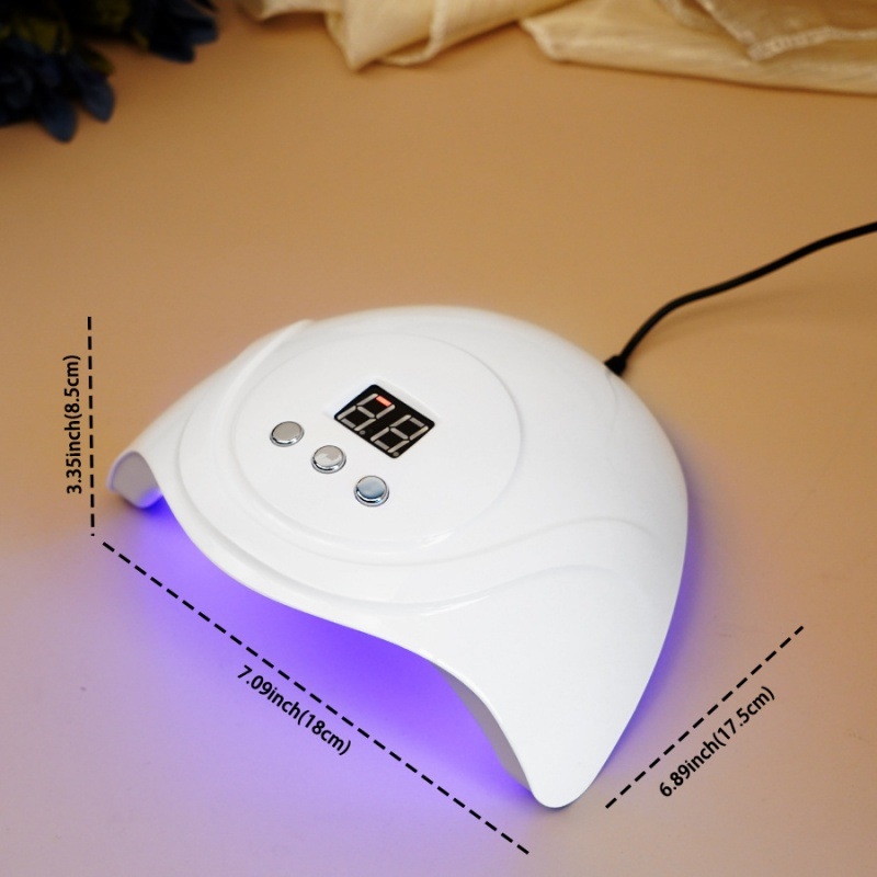 Трансгранична 72W нова лампа за нокти S3, захранвана с USB кабел, машина за фототерапия, интелигентно индукционно лепило за лак за нокти, бързосъхнещо лепило, 24 лампи за печене