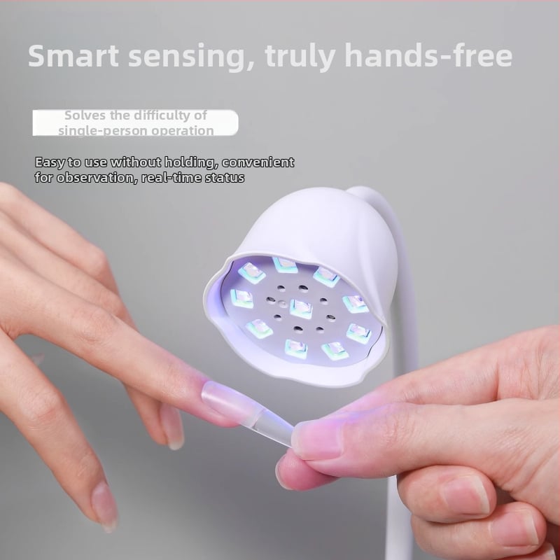 Stolná lampa na nechty Lotus Power Storage s inteligentným senzorom a dotykovou obrazovkou, mini fototerapeutická lampa, rýchloschnúca náplasť na nechty, špeciálna lampa na pečenie