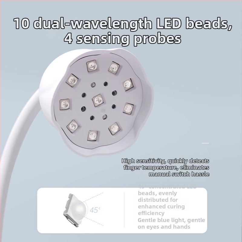 Stolná lampa na nechty Lotus Power Storage s inteligentným senzorom a dotykovou obrazovkou, mini fototerapeutická lampa, rýchloschnúca náplasť na nechty, špeciálna lampa na pečenie