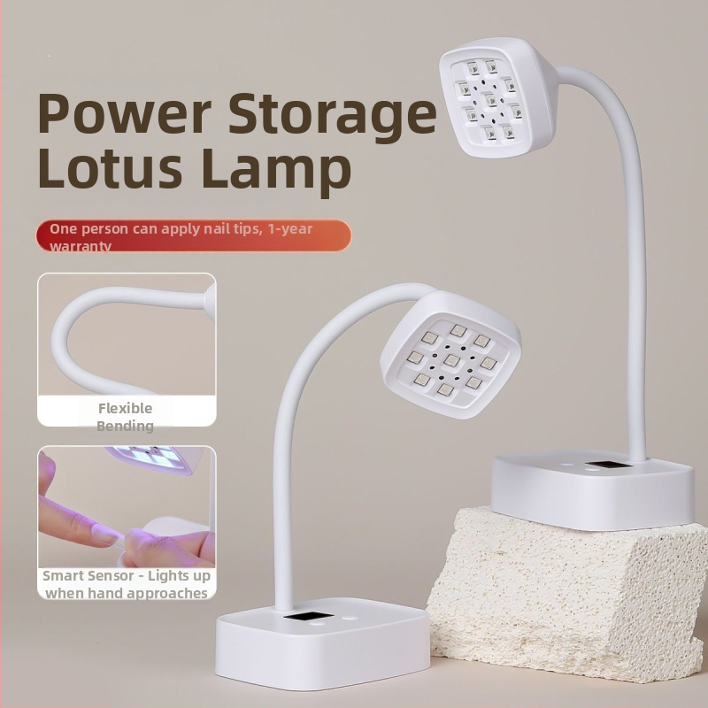 Küünekunsti tööriistad lauaarvuti akulaadija lootoslamp intelligentne induktsioonfototeraapia lamp kiire kuivamine mitte must käsitsi küpsetamise lamp küünepoe spetsiaalne