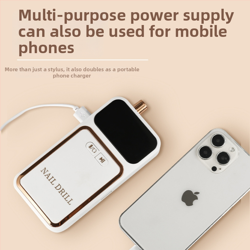 Nový produkt 602 Nabíjateľná leštička na nechty 0-45000 ot./min. Prenosná leštička na nechty na odstraňovanie manikúry