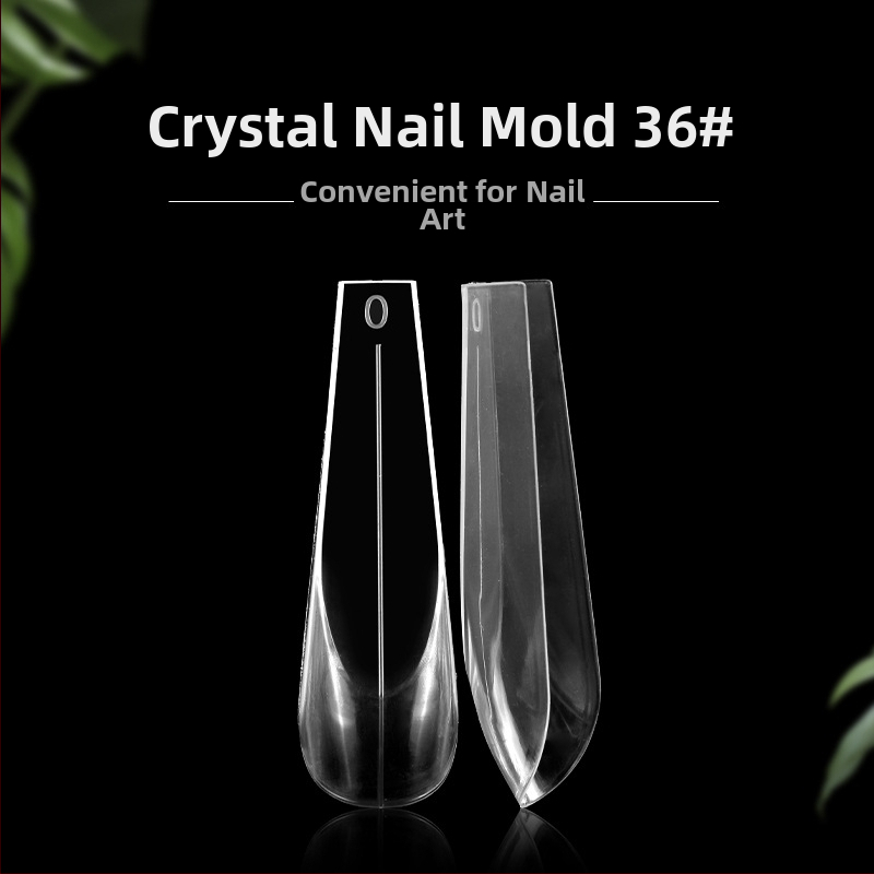 Nagų dailės krištolinis šarvas #36 prailginamasis šarvas greitai fototerapijai, įvairių dydžių dėžutėje su svarstyklėmis