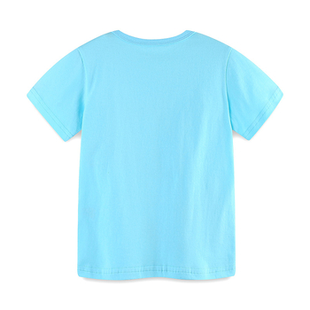 Europietiško ir amerikietiško stiliaus berniukiški marškinėliai 25 vasariniai nauji animacinių filmukų su ekskavatoriaus raštu džemperis vaikiški apvalios iškirptės trumpomis rankovėmis