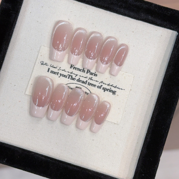 Temperamento odos miltelių kraštas prancūziškas nagų dailės baltumas pažangios pojūčio katės akių dėvėjimo šarvai rankų darbo nagų apdailos pleistras netikras nagas