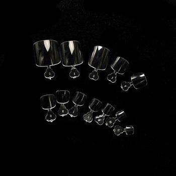 240 τεμάχια σε κουτί, διαφανές, εξαιρετικά λεπτό, επίθεμα νυχιών ποδιών, πλήρης πάστα, ψεύτικα νύχια, κατάστημα νυχιών, ειδική χονδρική