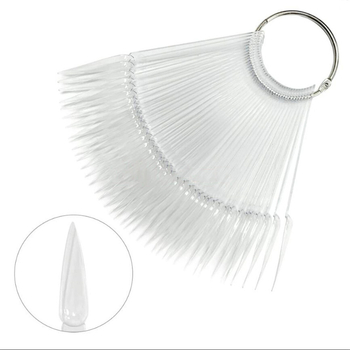 Nagu mākslas krāsu karte, 50 gab., vēdekļveida krāsu karte, nagu eļļas līmes plāksne, krāsu plāksnes prakses krāsu karte