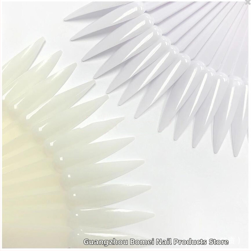 Цветна карта за ноктопластика с трансграничен дизайн, 50 броя, заострена ветрилообразна цветна карта, лепило за нокти, дисплей, цветна карта за практика