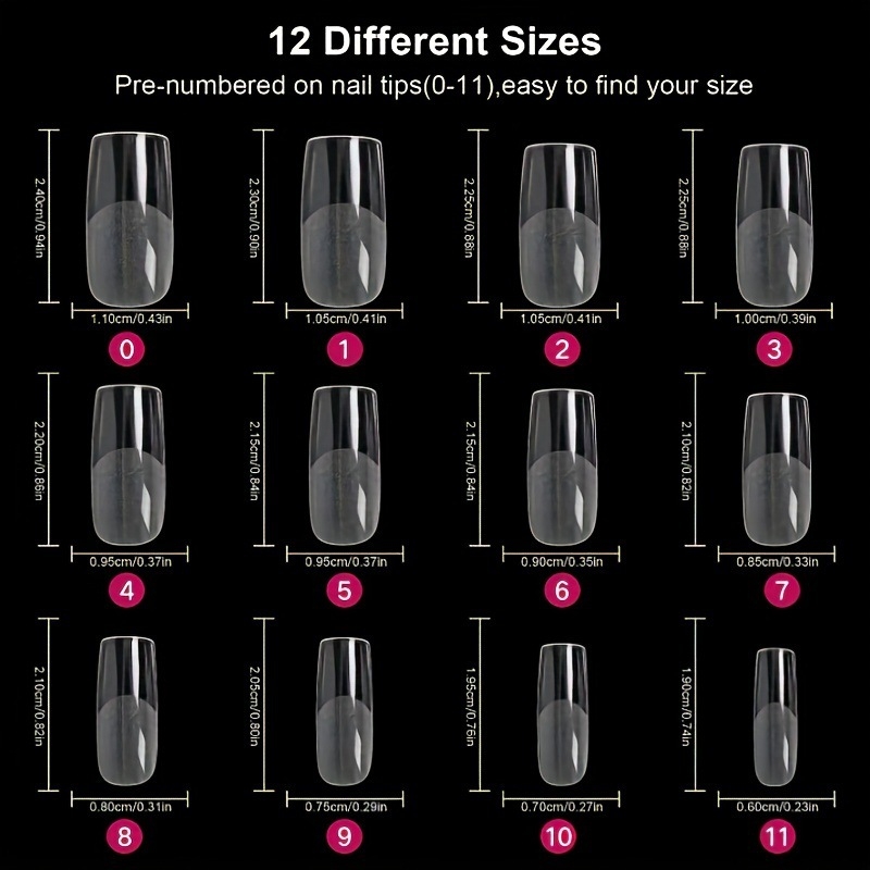 Гладки нюд квадратни изкуствени нокти 120 броя пълно покритие лесно удължаване множество размери за „Направи си сам“ и професионално шлайфане