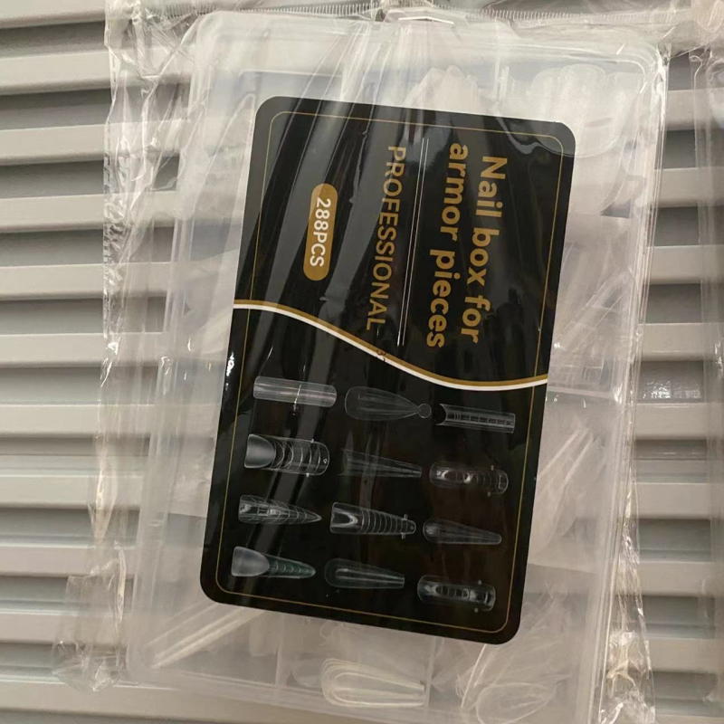 Kalup za nokte, poseban miješani 12 kristalnih prozirnih kalupa za nokte bez papira, 288 komada, prekogranični