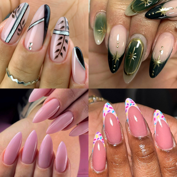 Ημι-λειασμένα νύχια Ευρωπαϊκά και Αμερικανικά νύχια με σταγόνες νερού 504 τεμάχια σε κουτί χωρίς χάραξη Εξαιρετικά λεπτά ψεύτικα μπαλώματα νυχιών χωρίς ίχνη Τεμάχια μανικιούρ