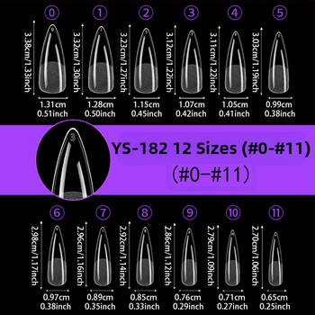 Ημι-λειασμένα νύχια Ευρωπαϊκά και Αμερικανικά νύχια με σταγόνες νερού 504 τεμάχια σε κουτί χωρίς χάραξη Εξαιρετικά λεπτά ψεύτικα μπαλώματα νυχιών χωρίς ίχνη Τεμάχια μανικιούρ
