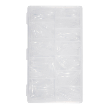 Ημι-λειασμένα νύχια Ευρωπαϊκά και Αμερικανικά νύχια με σταγόνες νερού 504 τεμάχια σε κουτί χωρίς χάραξη Εξαιρετικά λεπτά ψεύτικα μπαλώματα νυχιών χωρίς ίχνη Τεμάχια μανικιούρ