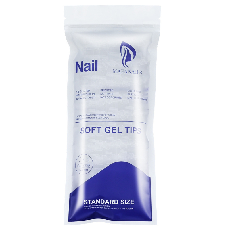 240 permatomų, trumpų, kvadratinių, nešiojamų kojų nagų detalių maišeliuose, paprastų ir nuimamų dirbtinių kojų nagų detalių.