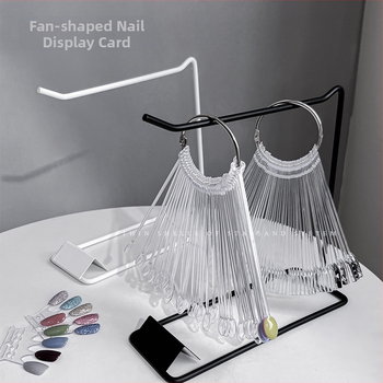 Κάρτα Χρώματος με Κουτάλι για Νύχια, Κουτάλι 50 Χρωμάτων, Οθόνη Εργασίας για Πρακτική Νυχιών, Κάρτα Χρώματος, Χρώμα Καραμέλας, Gel Βερνίκι Νυχιών, Πίνακας Χρώματος