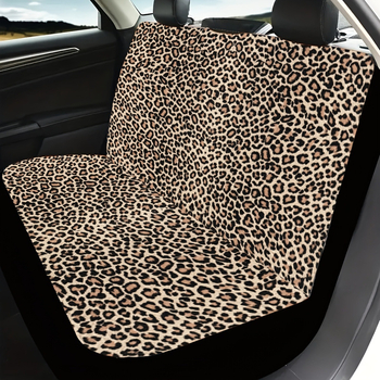 Automašīnas salona dekorēšana Ledus zīda sēdekļa pārvalks Dzeltens leoparda raksts Universāls sēdekļa spilvens Pārrobežu universāls tips Pārrobežu karsta izpārdošana