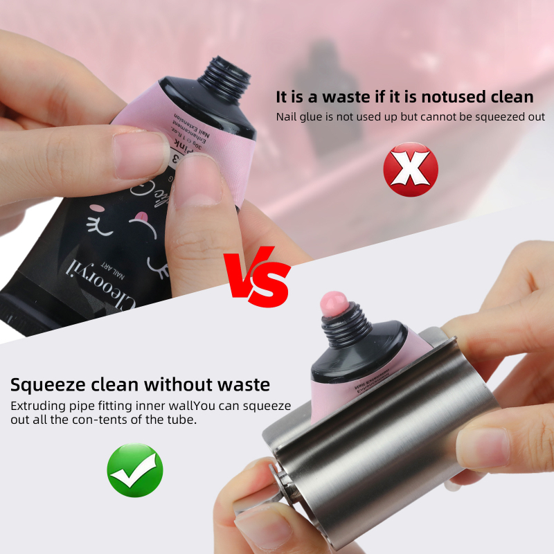 Ексклузивно за трансгранично изкуство за нокти, изстисквачка за лепило, изстисквачка за паста за зъби, ръчна изстисквачка, изстисквачка за мързелива паста