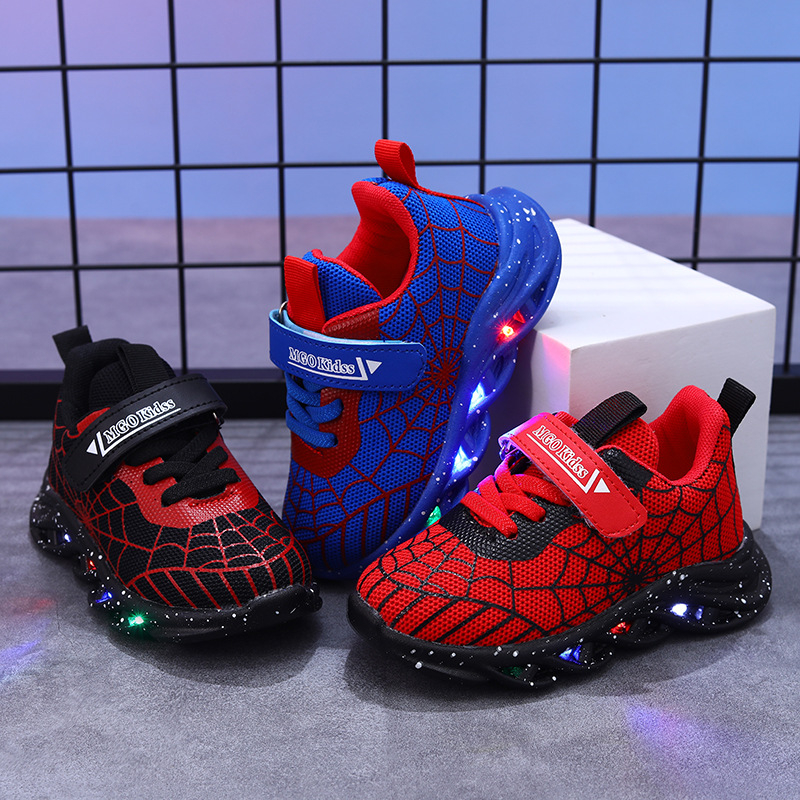 Pantofi sport cu lumină LED pentru copii, pantofi de alergare din plasă, pentru băieți și fete, pantofi sport de toamnă și iarnă, pantofi sport cu lumină LED