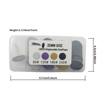 120 kastītes plāns nagu skrubis, atmirušās ādas lobīšanās, pēdu slīpmašīna, sūklis, smilšpapīrs, krāsa
