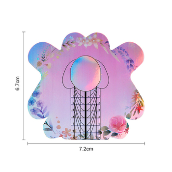 Πολύχρωμο θήκη χαρτιού για νύχια πεταλούδας σκληρυμένο χαρτί θήκη για νύχια κρυστάλλινη υγρή κρυσταλλική σκόνη σε σκόνη εργαλείο επέκτασης χαρτιού εργαλείο θήκης χαρτιού