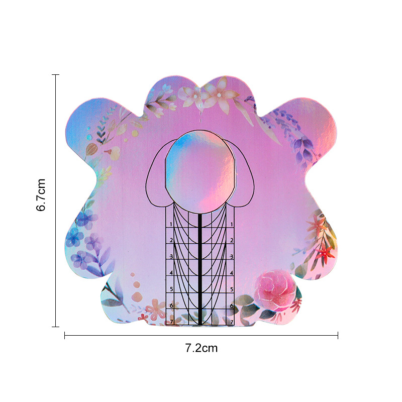 Цветен държач за хартия за нокти с пеперуда, закален държач за хартия за нокти, кристален течнокристален прах, инструмент за удължаване, държач за хартия