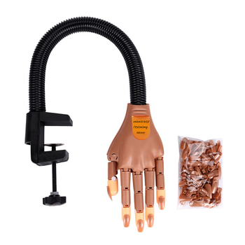 Nagų dailės praktikos protezinė ranka, judanti protezinė ranka, nagų dailės robotinė ranka, sulankstoma ir pritvirtinama modelio stiliaus nagų ekspozicija