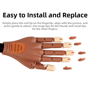 Πρακτική Τέχνης Νυχιών με Προσθετικό Χέρι, Κινητό Προσθετικό Χέρι, Ρομποτικό Χέρι Τέχνης Νυχιών, Εύκαμπτο και Σταθερό Μοντέλο Οθόνης Νυχιών