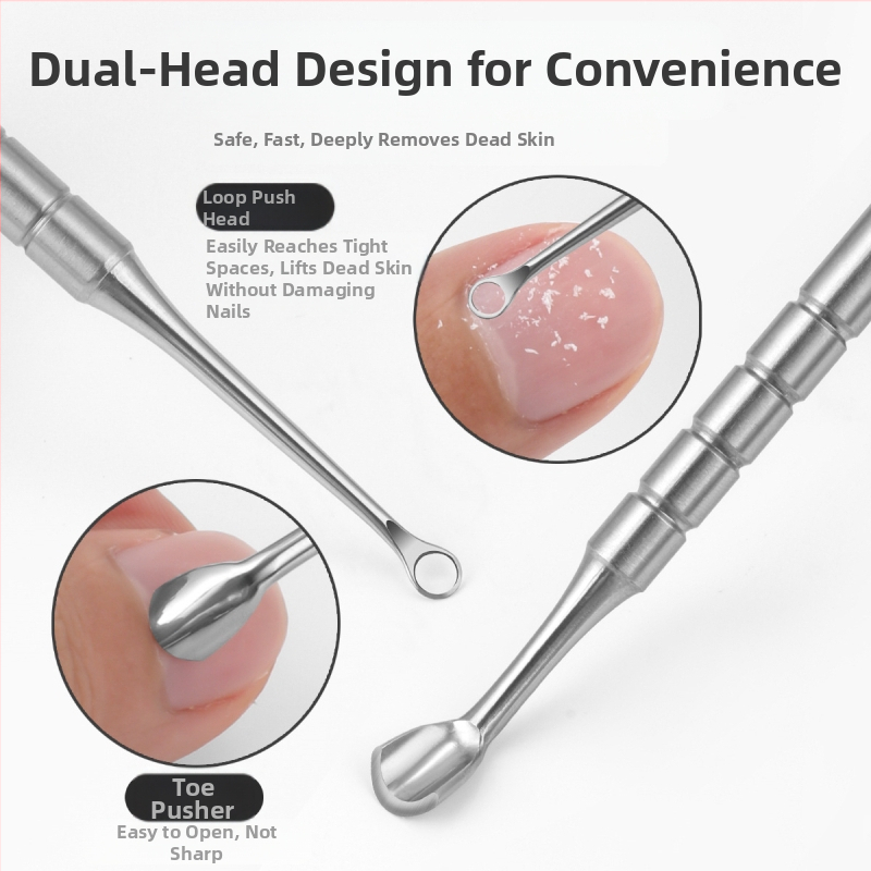 Кръг за ноктопластика с коса глава, стоманен тласък, стик за носене на броня, пръчка за премахване на броня, руски пръстен с двойна глава, тласък за подкова